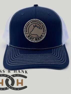 Hoss and Hank Support American Farms Eat Beef Trucker Hat